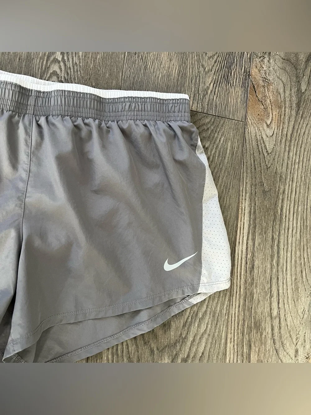 NIKE 10K Running Shorts Lined Gray Size XL